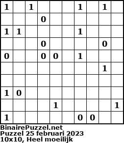 Binaire Puzzel