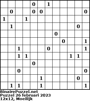 Binaire Puzzel