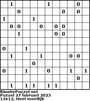 Binaire Puzzel