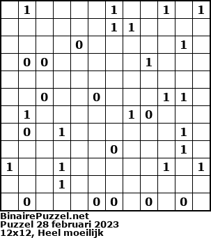 Binaire Puzzel