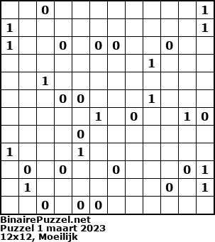 Binaire Puzzel