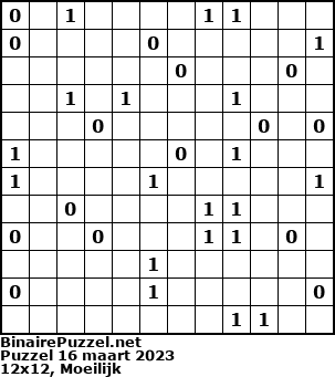 Binaire Puzzel