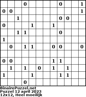Binaire Puzzel