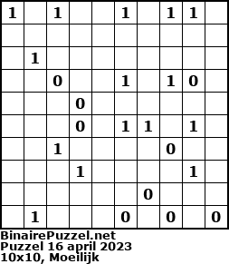 Binaire Puzzel
