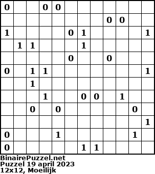 Binaire Puzzel