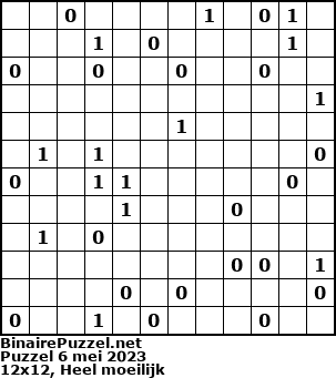Binaire Puzzel