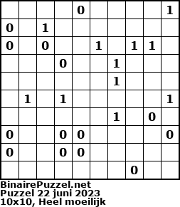 Binaire Puzzel
