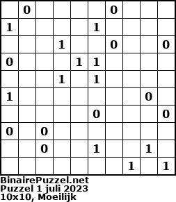 Binaire Puzzel