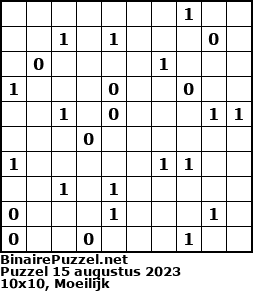 Binaire Puzzel