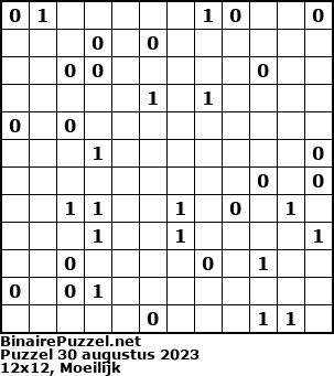 Binaire Puzzel