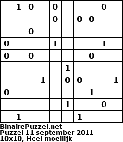 Binaire Puzzel