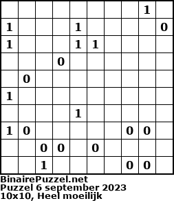Binaire Puzzel