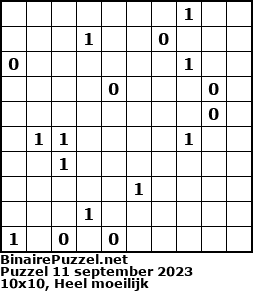 Binaire Puzzel