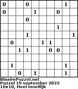 Binaire Puzzel