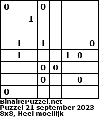 Binaire Puzzel