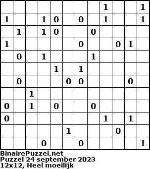 Binaire Puzzel