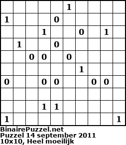 Binaire Puzzel