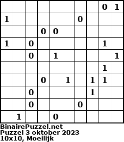 Binaire Puzzel
