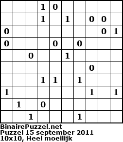Binaire Puzzel