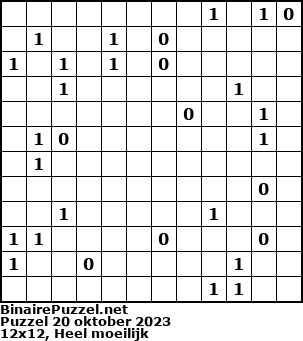 Binaire Puzzel