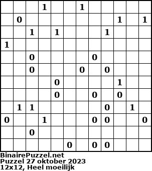 Binaire Puzzel