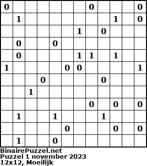 Binaire Puzzel