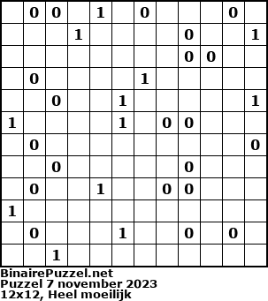 Binaire Puzzel