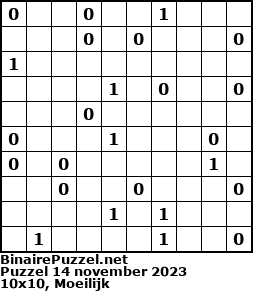 Binaire Puzzel