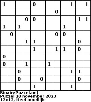 Binaire Puzzel