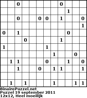 Binaire Puzzel