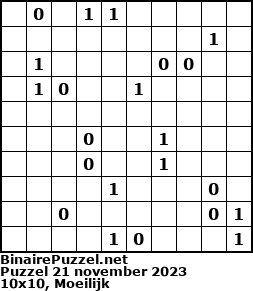 Binaire Puzzel