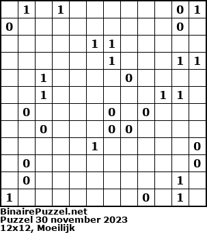 Binaire Puzzel