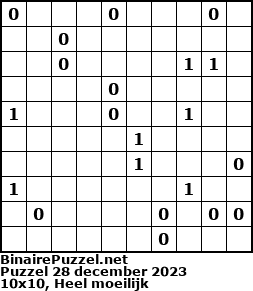 Binaire Puzzel