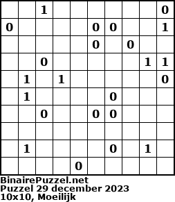 Binaire Puzzel