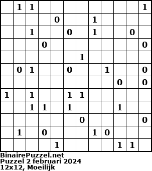 Binaire Puzzel