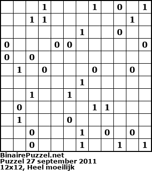 Binaire Puzzel