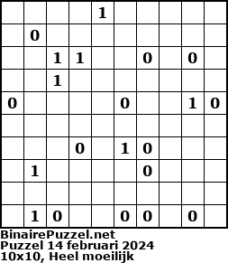Binaire Puzzel