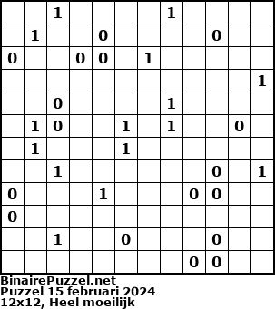 Binaire Puzzel
