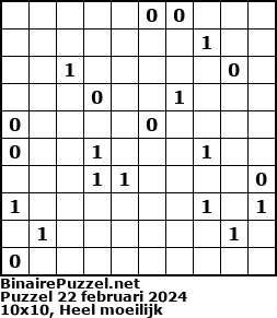 Binaire Puzzel