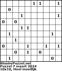 Binaire Puzzel
