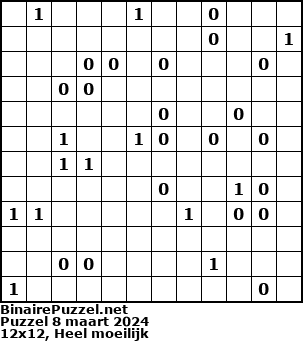 Binaire Puzzel