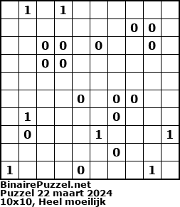Binaire Puzzel