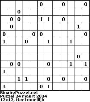 Binaire Puzzel
