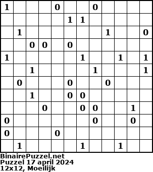 Binaire Puzzel