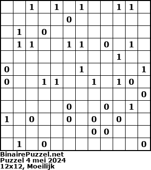 Binaire Puzzel