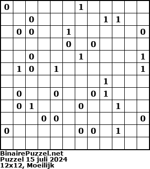 Binaire Puzzel
