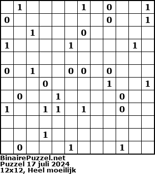Binaire Puzzel