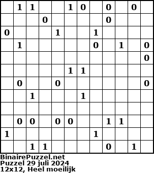 Binaire Puzzel
