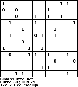 Binaire Puzzel