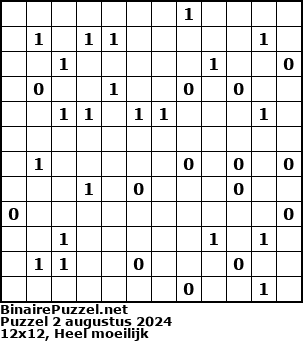 Binaire Puzzel